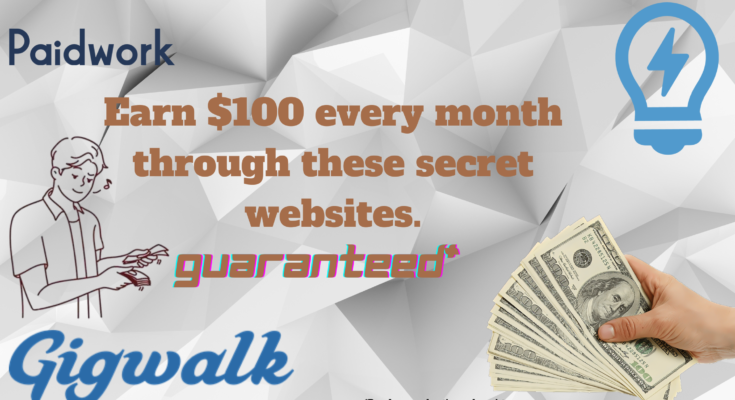 How to earn money by using these 2 secret websites. Part 1
